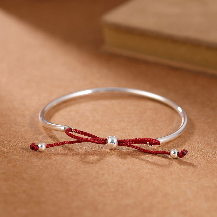 Buddha Stones  925 Sterling Silver Red String Healing Knot Bracelet - image 4