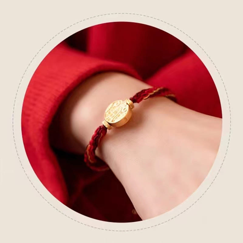 Buddha Stones Five Directions Gods of Wealth Handmade Reincarnation Knot Protection String Braid Bracelet - image 13