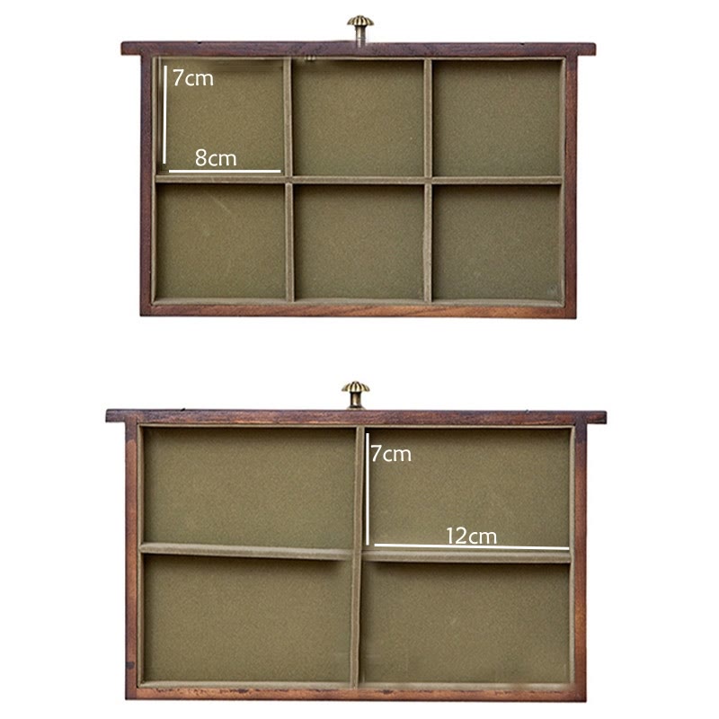 Buddha Stones Retro Solid Wood Jewelry Box Four-Layer Wooden Jewelry Storage Box - image 9