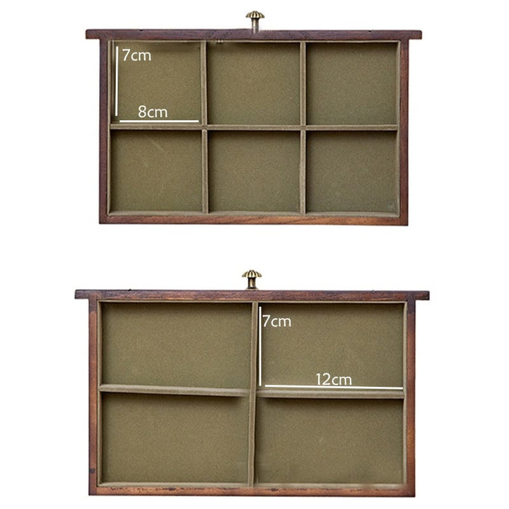 Buddha Stones Retro Solid Wood Jewelry Box Four-Layer Wooden Jewelry Storage Box - image 9