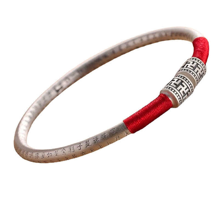 Buddha Stones Tibet Om Mani Padme Hum Luck Red String Bracelet Bangle - image 8