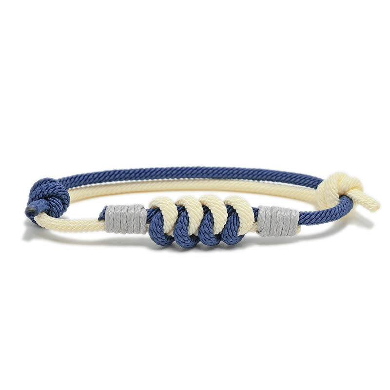 Buddha Stones Simple Design King Kong Knot Strength Braid String Bracelet - RoyalBlue(Bracelet Size 15-25cm) - image 6