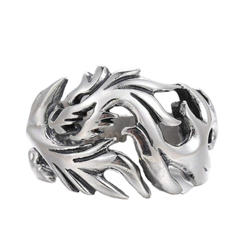 Buddha Stones Dragon Pattern Protection Strength Adjustable Ring - image 20