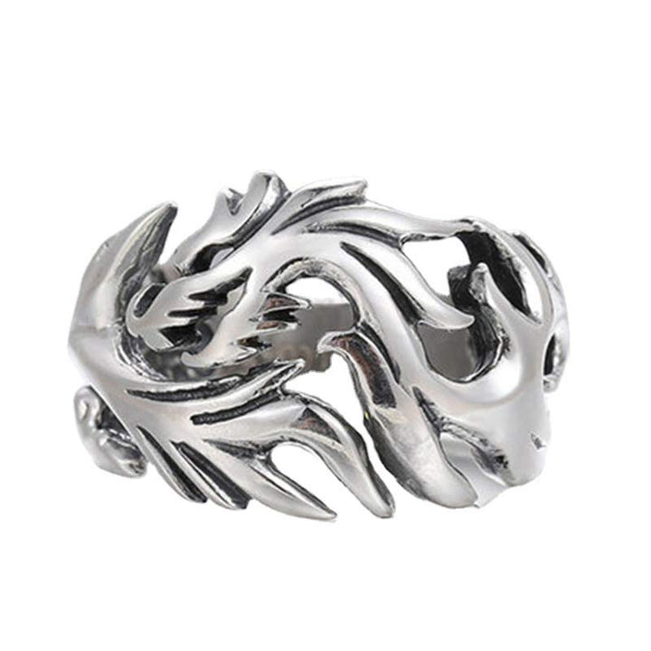 Buddha Stones Dragon Pattern Protection Strength Adjustable Ring - image 20