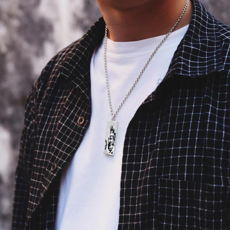 Buddha Stones Tathagata Buddha Strength Protection Amulet Lucky Pendant Necklace - image 6