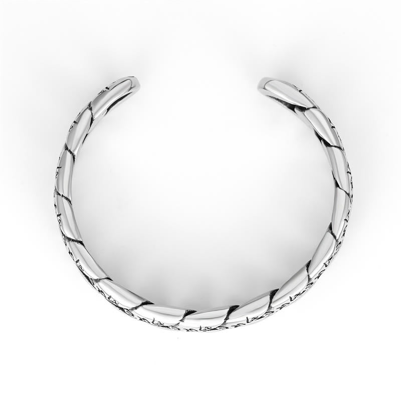 Buddha Stones Tibetan Om Mani Padme Hum Mantra Titanium Steel Peace Cuf Bangle Bracelet - image 5