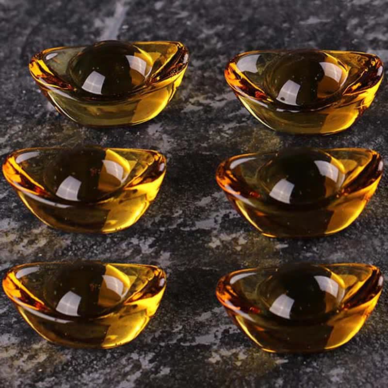 Handmade Liuli Crystal Treasure Bowl Art Piece Home Decoration - image 14