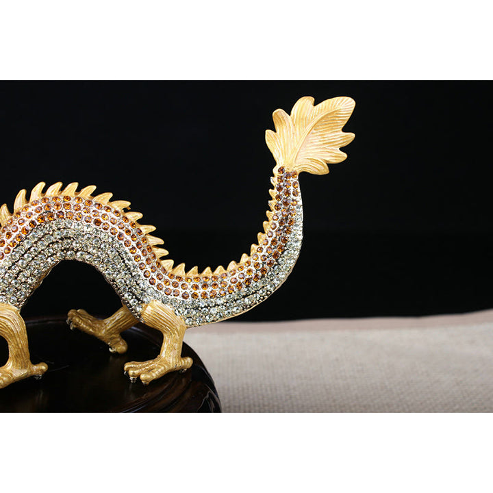 Buddha Stones Handmade Feng Shui Dragon Luck Success Home Decoration - image 4