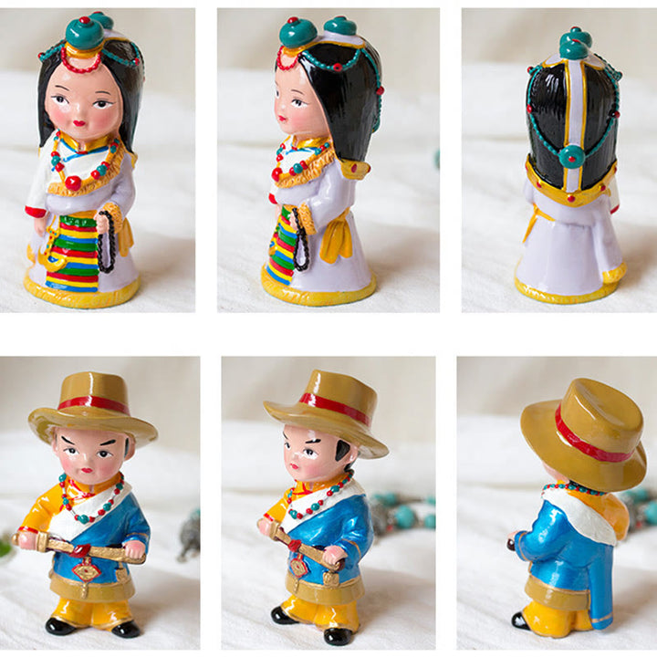 Buddha Stones Hand Painted Tibetan Figures Creative Home Office Car Decoration Ornament - image 20