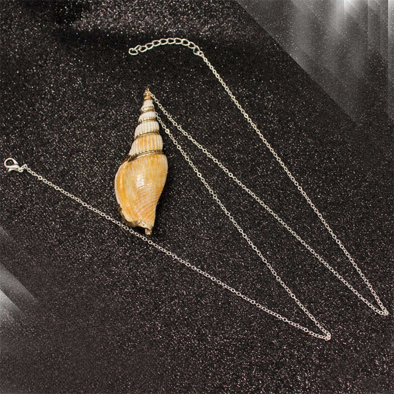 Natural Shankha Conch Shell Seashell Lucky Necklace Pendant - image 15