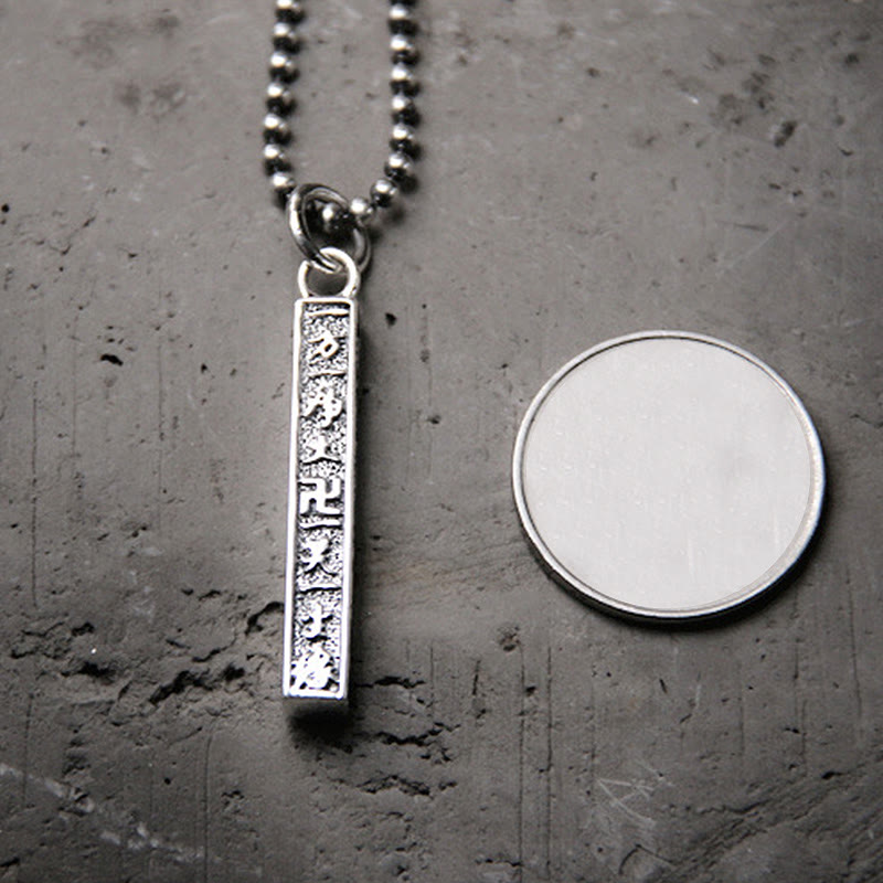Buddha Stones 925 Sterling Silver Tibetan Om Mani Padme Hum Buddha Swastika Symbol Wisdom Necklace Pendant - image 3