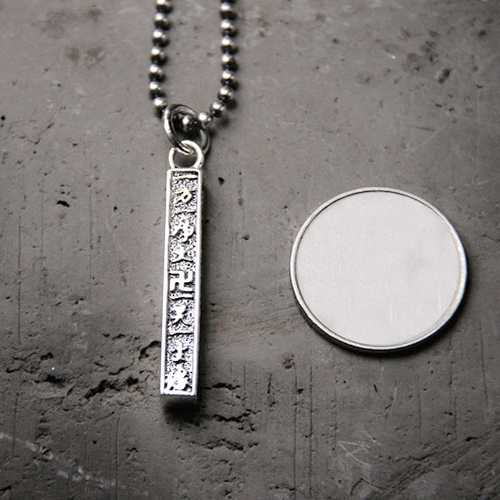 Buddha Stones 925 Sterling Silver Tibetan Om Mani Padme Hum Buddha Swastika Symbol Wisdom Necklace Pendant - image 3