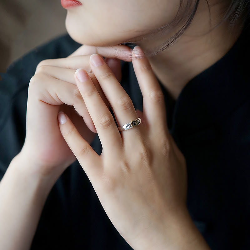 Buddha Stones Tibetan Om Mani Padme Hum Carved Chinese Zodiac Natal Buddha Peace Ring - image 37