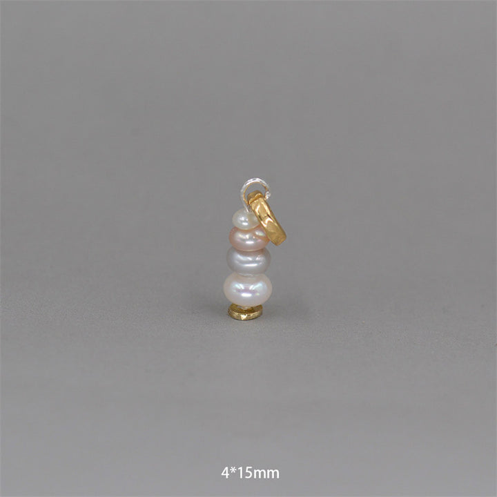 Buddha Stones Zen Cairn Labradorite Various Crystals Calm Pendant Necklace - Pearl&925 Sterling Silver Pendant 4*15mm - image 30