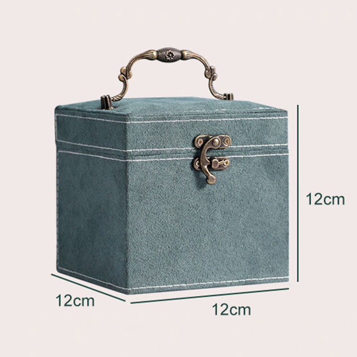 Buddha Stones Jewelry Box Organizer Three-Layer Jewelry Storage Box Flannel Gift Box - image 11