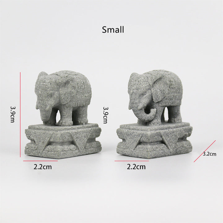 Buddha Stones Lion Fu Foo Dogs Elephant Ward Off Evil Blessing Home Decoration - image 14