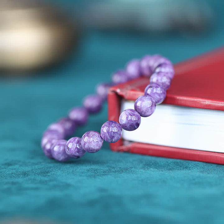 Buddha Stones Amethyst Crystal Positive Transformation Bracelet - image 4