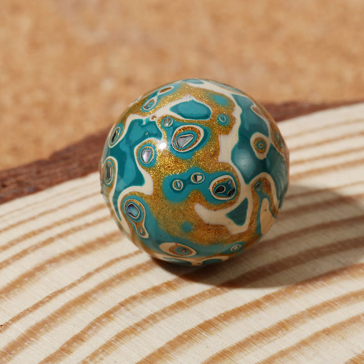 Buddha Stones Natural Multicolored Lacquer Beads Calm Bracelet - image 12