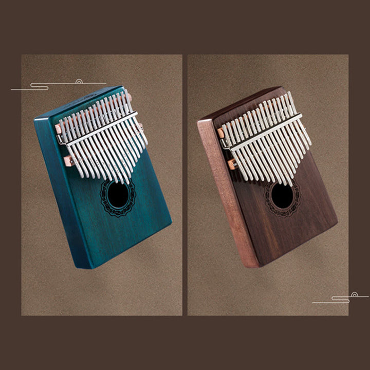 Buddha Stones Kalimba 17 Keys Thumb Piano Mahogany Wood Acacia Walnut Portable Finger Piano - image 15
