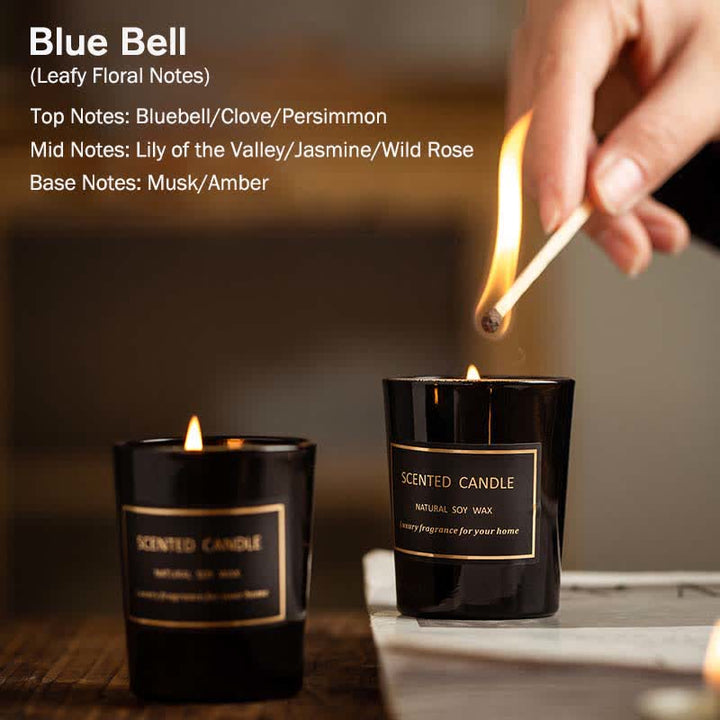 Blue Bell Pear Freesia Fragrance Meditation Prayer Scented Aromatherapy Soy Wax Candle - Blue Bell (Leafy Floral Notes) - image 2