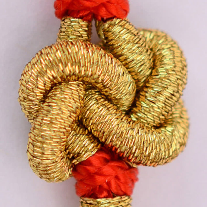 Buddha Stones Handmade Simple Design Chinese Knotting Luck Strength Braid String Bracelet - image 14