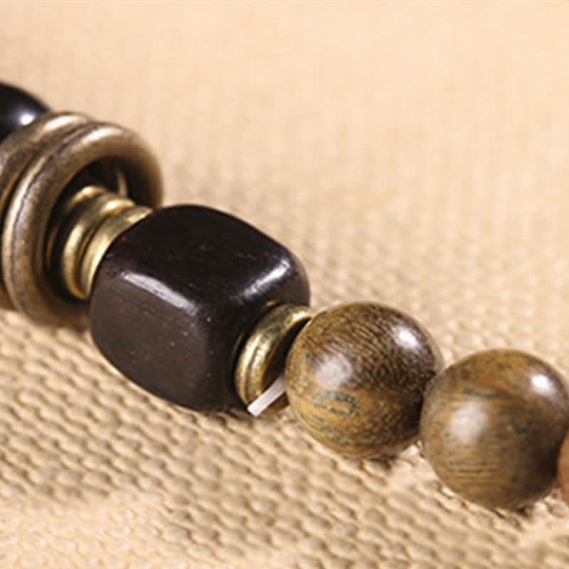 Buddha Stones Tibetan Green Sandalwood Crystal Soothing Peace Bracelet - image 17