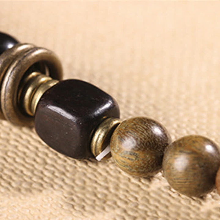 Buddha Stones Tibetan Green Sandalwood Crystal Soothing Peace Bracelet - image 17