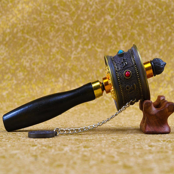 Tibetan Lucky Prayer Wheel Decoration - image 4