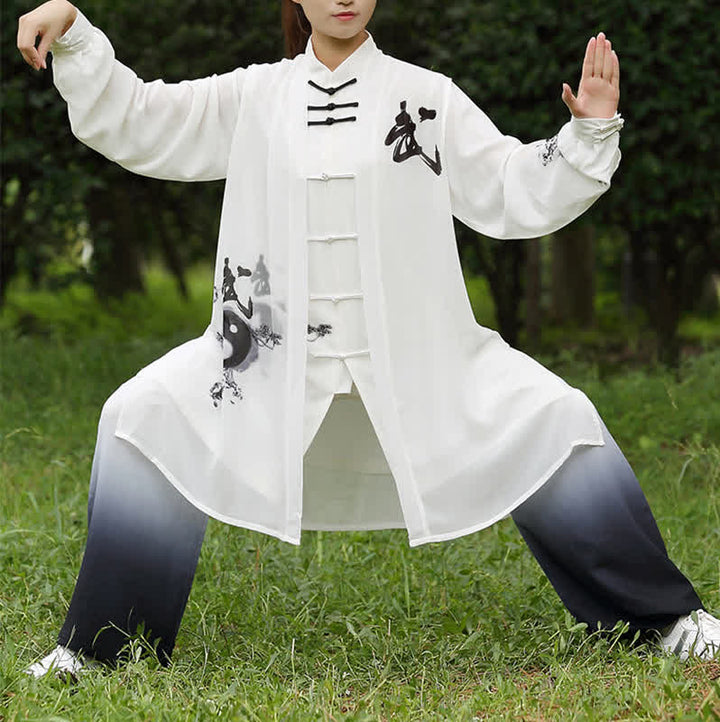 Buddha Stones 3Pcs Yin Yang Tree Tai Chi Spiritual Zen Practice Meditation Prayer Uniform Unisex Clothing Set - image 1