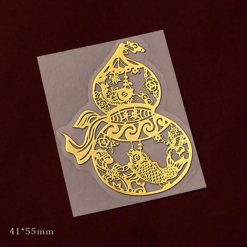 12 Chinese Zodiac Blessing Wealth Fortune Phone Sticker - Peace Gourd - Small - image 25