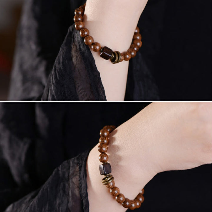 Buddha Stones Phoebe Zhennan Wood Spirituality Bracelet - image 7