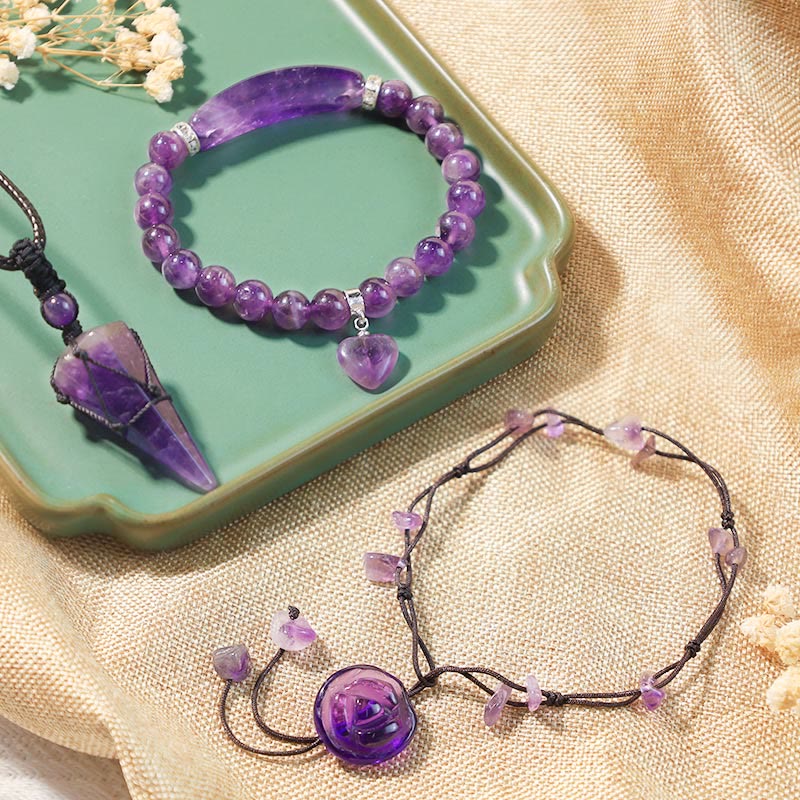 Buddha Stones Bring Serenity into Your Life Amethyst Bundle - image 0
