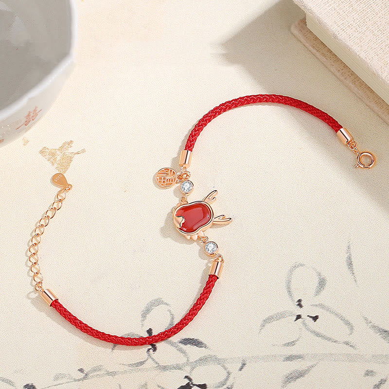❗❗❗A Flash Sale- Buddha Stones 925 Sterling Silver Year of the Dragon Natural Red Agate Dragon Attract Fortune Fu Character Strength Bracelet Necklace Pendant Earrings - image 19