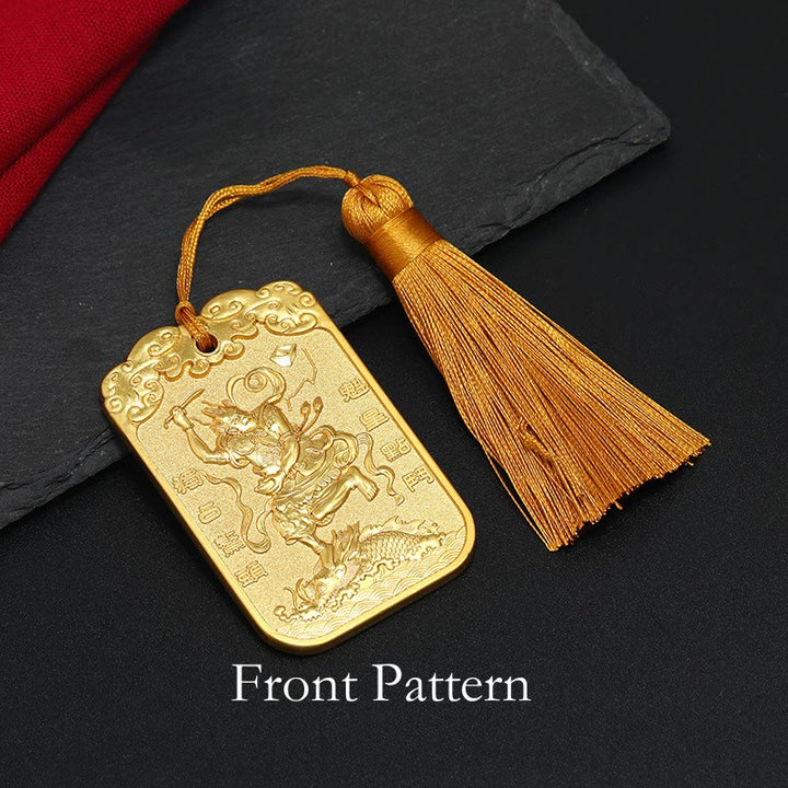 Buddha Stones Feng Shui Auspicious Star Wenchang Pen Pagoda Koi Fish Car Hanging Decoration - image 6