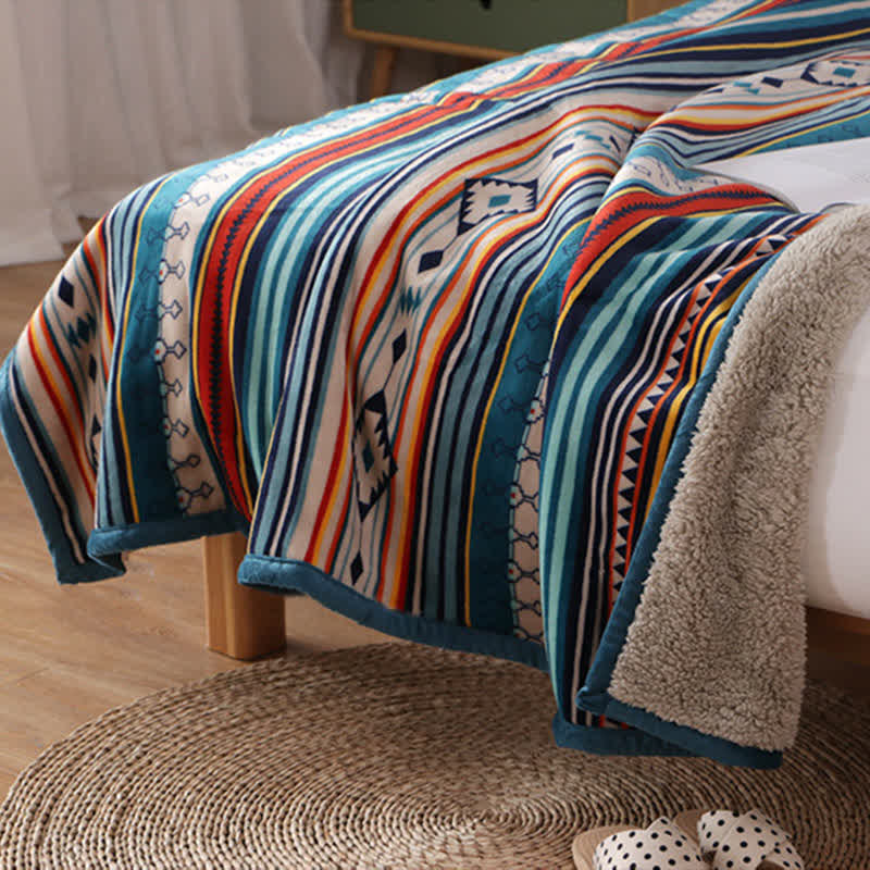 Buddha Stones Geometric Warm Soft Bed Throw Blanket - image 18