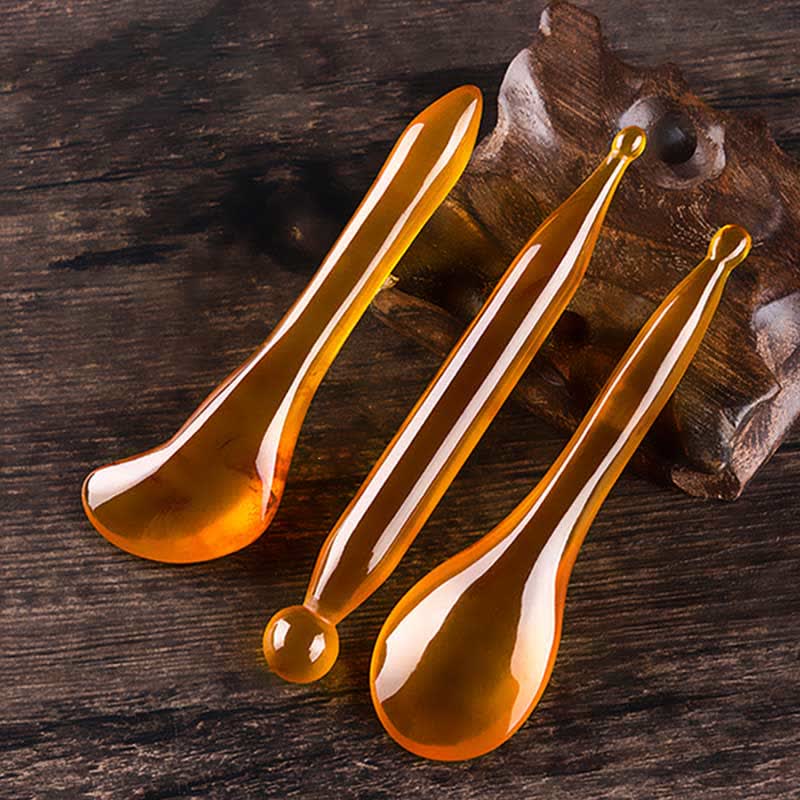 Resin Gua Sha Facial Whole Body Massage Comb Tool Set - image 2