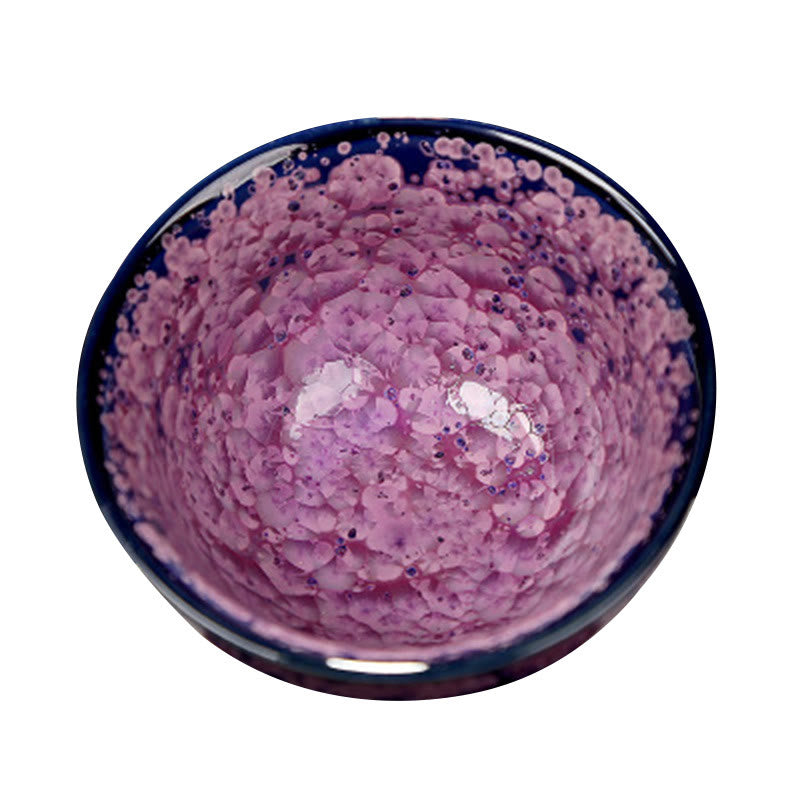 Buddha Stones Colorful Iris Flowers Chinese Jianzhan Kiln Change Porcelain Teacup Tenmoku Kung Fu Tea Cup - image 13