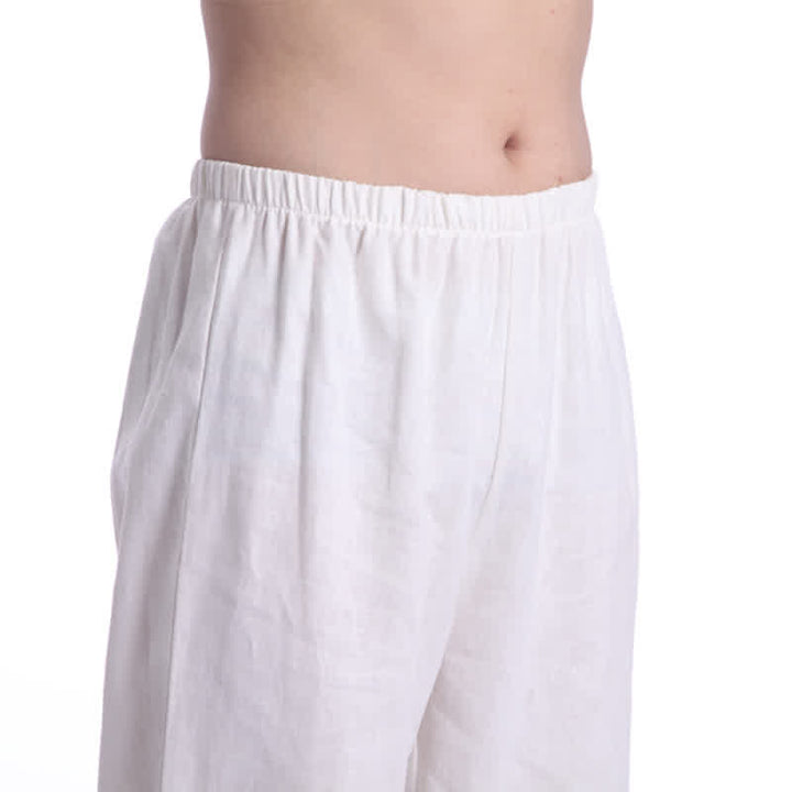 Buddha Stones Spiritual Zen Meditation Prayer Practice Cotton Linen Clothing Men's Set - image 16