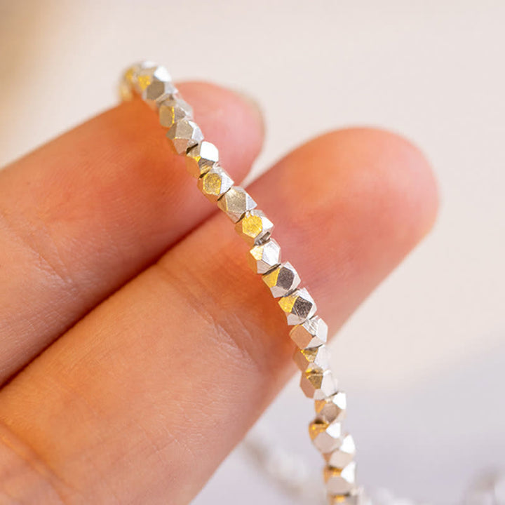 Buddha Stones 925 Sterling Silver Beaded Blessing Ring - image 4
