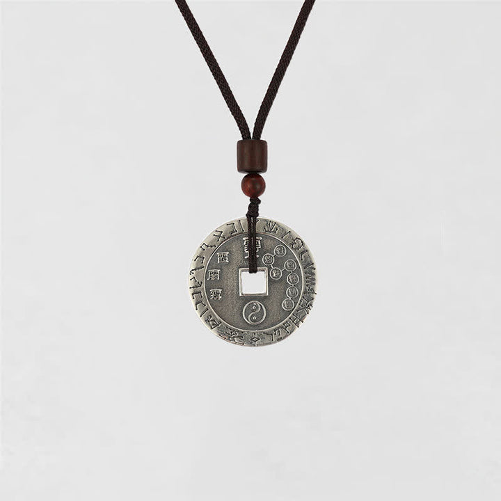 Buddha Stones Bagua Yin Yang Copper Coin Star Balance Energy Necklace Pendant - image 13