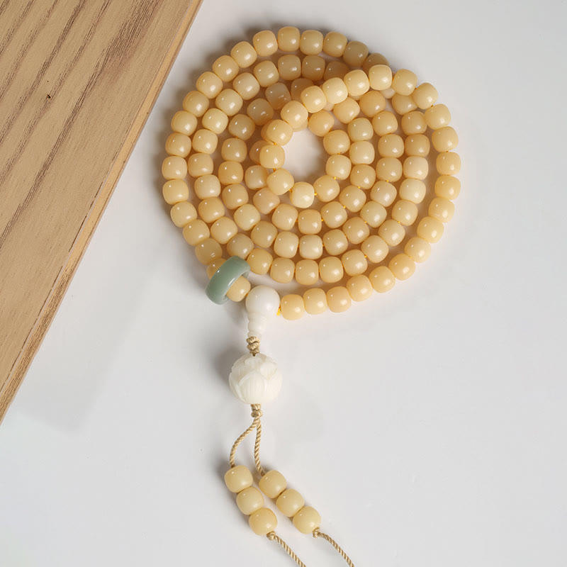Buddha Stones Natural Bodhi Seed Lotus Dzi Bead Peace Harmony Charm Bracelet - image 5
