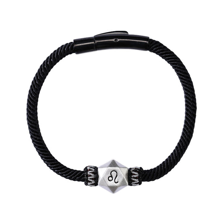 Buddha Stones 999 Sterling Silver 12 Constellations of the Zodiac Protection Handmade String Bracelet - image 12