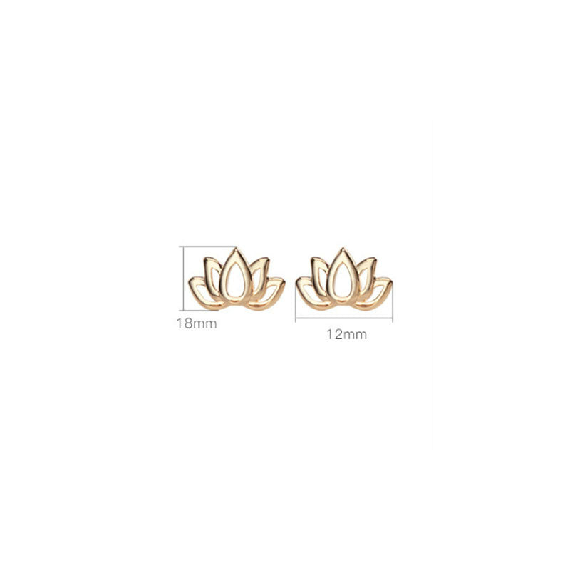 Buddha Stones 925 Sterling Silver Lotus Flower Blessing Earrings - image 7