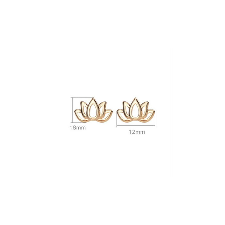 Buddha Stones 925 Sterling Silver Lotus Flower Blessing Earrings - image 7