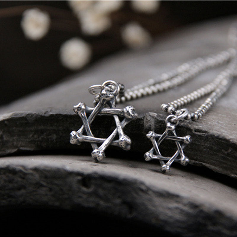 925 Sterling Silver Star of David Hope Protection Necklace - image 4