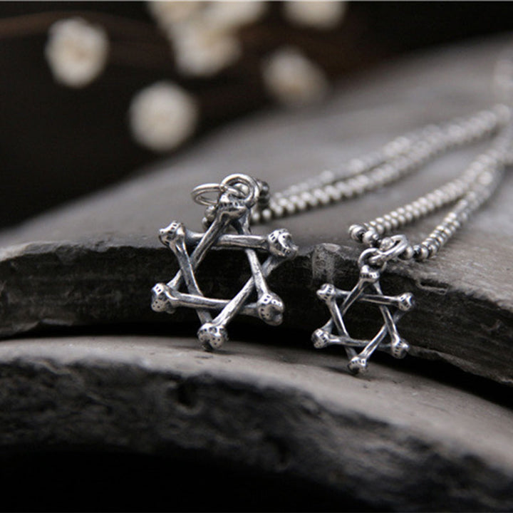 925 Sterling Silver Star of David Hope Protection Necklace - image 4