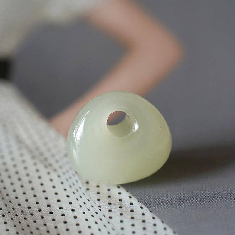 Buddha Stones Natural Jade Luck Prosperity Necklace Pendant (Random Color) - image 12