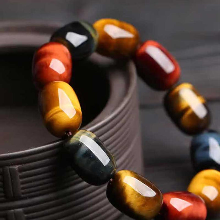 Buddha Stones Natural Tiger Eye Healing Protection Bracelet - image 6