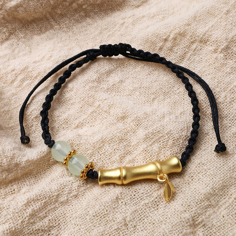Buddha Stones Bamboo Design Luck Strength Braided Bracelet - image 11