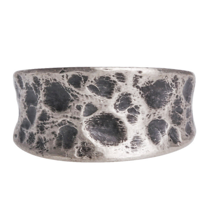 Buddha Stones 925 Sterling Silver Bump Texture Design Protection Ring - image 5